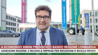 A Ecomondo Rimini presentato bando Regione Lombardia [upl. by Nivrem838]