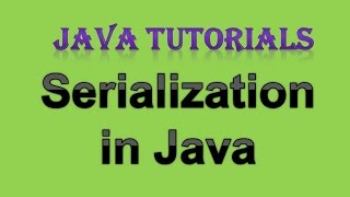 Java  Data Handling  Serialization  DeSerialization  Tamil [upl. by Crescin349]