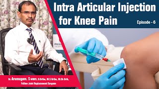 Intra Articular Injection for Knee Pain  Arumugam  Orthopedic Surgeon  Knee replacement surgery [upl. by Aldora]