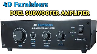 4D Furnishers Duel Subwoofer Amplifier  Subwoofer Amplifier 4D Furnishers [upl. by Irra]