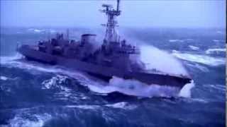 D646 LatoucheTréville Navy ship in Storm [upl. by Fisuoy]