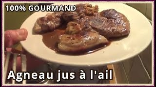 Recette dagneau à lail [upl. by Bibbye]