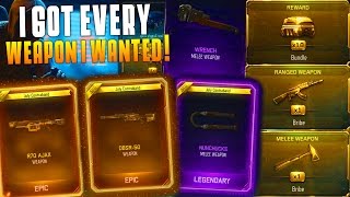 I GOT EVERY WEAPON I WANTED Triple Play Weapon Bribe Supply Drop Opening 4 Weapon Bribes [upl. by Radloff431]