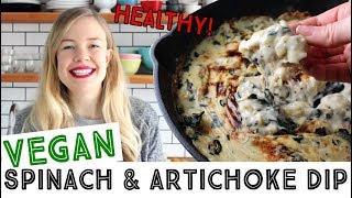 Vegan Spinach amp Artichoke Dip → Easy amp Healthy [upl. by Alyse]