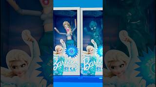 Barbie Elsa gets Frozen 🥶 frozen elsa disneyprincess [upl. by Nannek571]