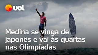 Olimpíadas 2024 Medina dá show se vinga de japonês e vai às quartas no surfe [upl. by Ytineres680]