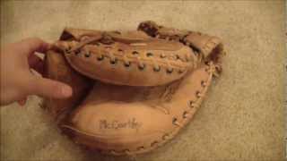 Vintage Wilson A2000 A2403 Catchers Mitt Before and After [upl. by Suolevram]