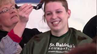 Two Ladies Shave Their Head for St Baldricks  March 2013  Napper Tandys NC [upl. by Saxe]