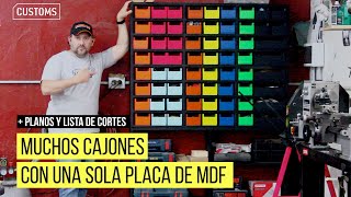 Organizador y cajones para el taller  CUSTOMS [upl. by Batholomew485]