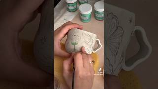 Illustrating on Greenware Clay [upl. by Ativak]