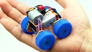 How to Make a Powered Car Very Simple  DIY Electric Mini Car [upl. by Amlet]