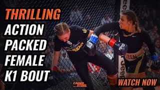 Caged Steel 15 Katie Kerr vs Nicola Marsden cagedsteel kickboxing [upl. by Wiersma953]