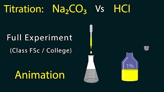 titration of sodium carbonate with HCI  titration of Na2CO3 Vs HCI  FSc Chemistry practical [upl. by Myrle]