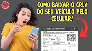 COMO BAIXAR O CRLV DO VEÍCULO PELO CELULAR [upl. by Beverle]