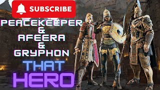 Peacekeeper Afeera amp Gryphon  3 HEROES 3 GAMES 3 WINS  ForHonor [upl. by Hamaso962]