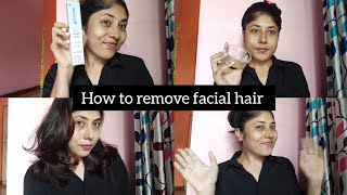 Best way to remove facial hair  😍 [upl. by Awjan]