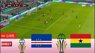 Ghana vs Cap Vert en direct Coupe dAfrique des Nations Résultat du match Gameplay PC pes 2021 [upl. by Neill448]