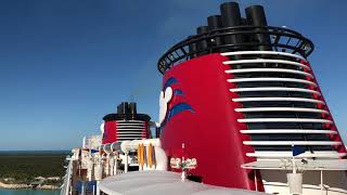 Disney Fantasy Horns Leaving Castaway Cay [upl. by Ssalguod]