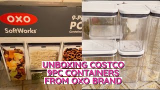 OXO SOFTWORKS 9PIECE CONTAINERS SET AT COSTCO [upl. by Grosz724]