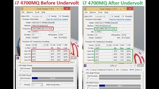 i7 4700mq Undervolt amp tuning with throttlestop Cooler temps efficient I7 4700MQ upgrade update 3 [upl. by Felecia]