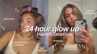 GLOW UP WITH ME 💅🏼🛁 24 hour self care transformation routine [upl. by Bal]