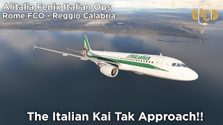 Reggio Calabria  The Italian Kai Tak Approach  LIRFLICR [upl. by Onaivlis]