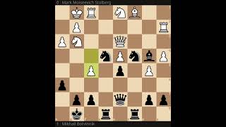 1940 Moscow Stolberg Botvinnik E48 Nimzo Indian Defense Normal Variation Bishop Attack Classical [upl. by Enyale734]