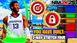 BEST FORWARD BUILD 2WAY STRETCH FOUR JAREN JACKSON JR BUILD  NBA 2K25 NEXT GEN [upl. by Ahseinet]