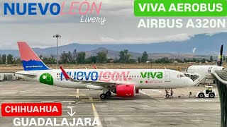 TRIP REPORT Viva aerobus Airbus A320  Neo Nuevo León Livery Chihuahua  Guadalajara [upl. by Drhcir]