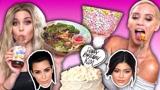 Trying the Kardashians’ Favorite Foods [upl. by Llydnek]