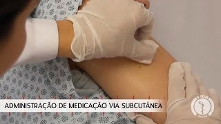 Administração de Medicação via Subcutânea [upl. by Nyra58]