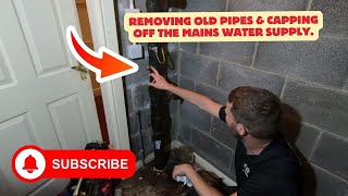 Plumbing work removing redundant pipes [upl. by Yrotciv]