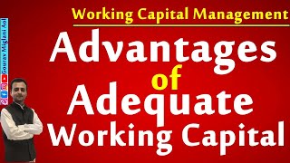 Advantages of Adequate Working Capital  Meaning of Adequate Working Capital in Hindi [upl. by Farman]