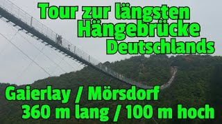 ✔DIE GRÖSSTE HÄNGESEILBRÜCKE Deutschlands Geierlay in Mörsdorf Tour und Überquerung mit Frau Brehm [upl. by Anyahs]