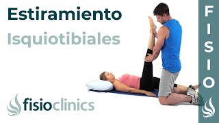 Ayuda para el estiramiento de isquiotibial y psoas  FisioClinics Palma de Mallorca [upl. by Annahsat128]