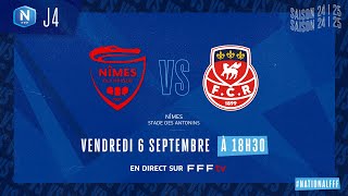 J4 I Nîmes Olympique vs FC Rouen 1899 en replay 22I National FFF 20242025 [upl. by Nyllek493]