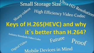 What is H265 HEVC video codec H264 vs H265 video codec H265 Specs video codec Video encoding [upl. by Sile]