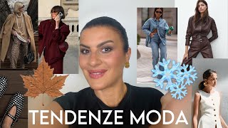 TENDENZE MODA AUTUNNO INVERNO 202425 [upl. by Runck]