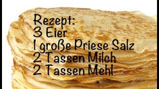 Rezept für Kinder  Pfannkuchen [upl. by Rebmik]