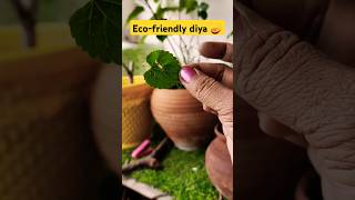 DIY ECO friendly पंचमुखी दीया 🪔 How to make clay Diya making at home claycrafts diwalidiy yt [upl. by Janus]