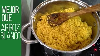 Como Preparar Arroz Integral Suave y Delicioso  Arroz Amarillo sin Achiote [upl. by Nauqyt]