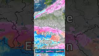 ❗❗ Glatteis und viel Schnee  Update zur extremen Wetterlage am Mittwoch unwetterwarnung [upl. by Maribel]