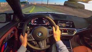 2022 BMW M240i xDrive  POV Night Drive Binaural Audio [upl. by Byrom]