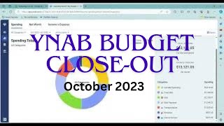 YNAB Budget CloseOut  October 2023  Too Many Credit Card Charges [upl. by Juetta]