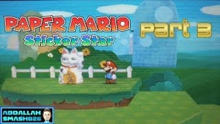 Lets Play Paper Mario Sticker Star for Nintendo 3DS  Part 3 Finding CatoLuck [upl. by Mariette]