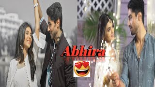 Abhira❤️ aka Akshara and Abhimanyu Vm on muskurana bhi tujhi se sikha hai yrkkh shorts pranali [upl. by Strepphon]