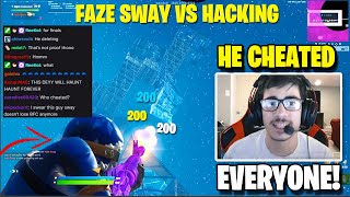 FaZe Sway EXPOSES Pros Cheating in BFC Finals Fortnite [upl. by Adianes]