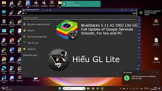 BlueStacks 511421002 Lite GG  Full Update for GMS and For Low PC [upl. by Atilemrac]