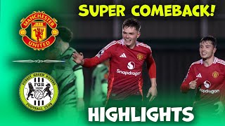 Manchester United U21 v Forest Green  National League Cup  Highlights 09102024 [upl. by Aeriela]