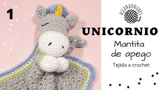 Unicornio crochet manta de apego bebé paso a paso 🦄⭐13 [upl. by Yeh]